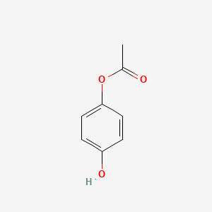 molecular formula C8H8O3 B1209519 4-Hydroxyphenyl acetate CAS No. 3233-32-7