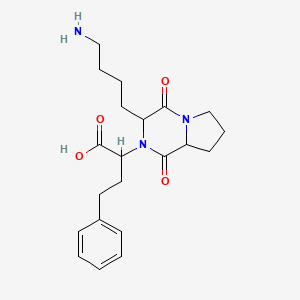 molecular formula C21H29N3O4 B12095204 Lisinopril EP Impurity D 