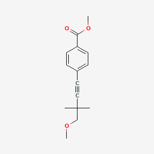 molecular formula C15H18O3 B12095209 Methyl 4-(4-methoxy-3,3-dimethyl-but-1-ynyl)benzoate 