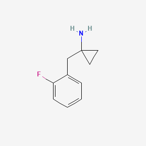molecular formula C10H12FN B12095228 1-(2-Fluorobenzyl)cyclopropanamine 