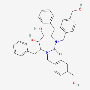 molecular formula C35H38N2O5 B1209523 Jcr 424; XM 323 