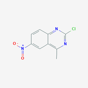 molecular formula C9H6ClN3O2 B12095236 2-Chloro-4-methyl-6-nitroquinazoline 
