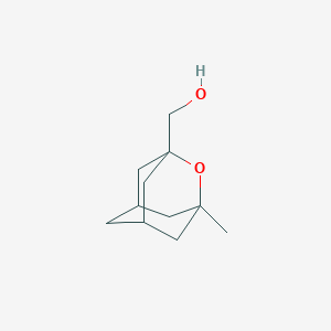 molecular formula C11H18O2 B12095249 1-Hydroxymethyl-3-methyl-2-oxadamantane 