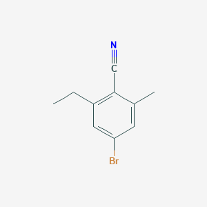 molecular formula C10H10BrN B12095300 4-Bromo-2-ethyl-6-methylbenzonitrile 