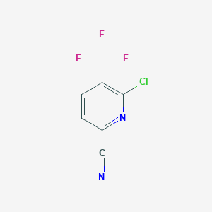molecular formula C7H2ClF3N2 B12095312 6-Chloro-5-(trifluoromethyl)picolinonitrile 