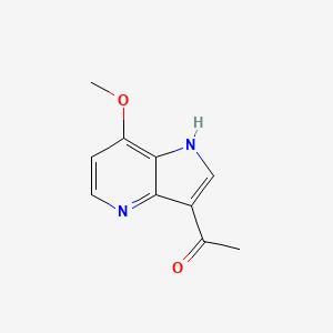 molecular formula C10H10N2O2 B12095340 3-Acetyl-7-methoxy-4-azaindole 