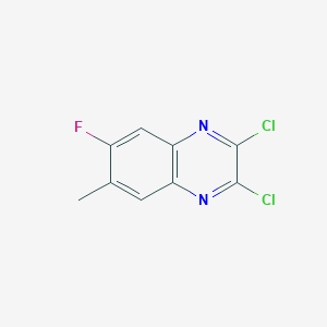 molecular formula C9H5Cl2FN2 B12095355 2,3-Dichloro-6-fluoro-7-methyl-quinoxaline 