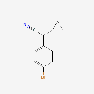 molecular formula C11H10BrN B12095374 (4-Bromo-phenyl)-cyclopropyl-acetonitrile 