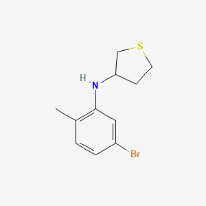 molecular formula C11H14BrNS B12095387 N-(5-bromo-2-methylphenyl)thiolan-3-amine 