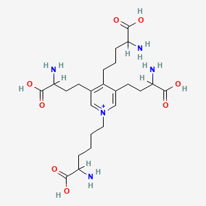 molecular formula C24H40N5O8+ B1209544 DESMOSINE 