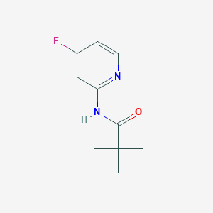 molecular formula C10H13FN2O B12095442 N-(4-fluoropyridin-2-yl)pivalamide 