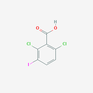 molecular formula C7H3Cl2IO2 B12095447 2,6-dichloro-3-iodoBenzoic acid 