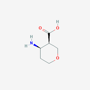 molecular formula C6H11NO3 B12095465 (3R,4R)-4-aminooxane-3-carboxylic acid 