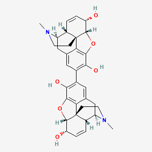 molecular formula C34H36N2O6 B1209547 Oxydimorphine CAS No. 125-24-6
