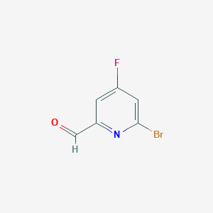 molecular formula C6H3BrFNO B12095481 6-Bromo-4-fluoropicolinaldehyde CAS No. 1060809-22-4