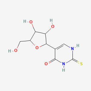 molecular formula C9H12N2O5S B12095519 5-[3,4-dihydroxy-5-(hydroxymethyl)oxolan-2-yl]-2-sulfanylidene-1H-pyrimidin-4-one 