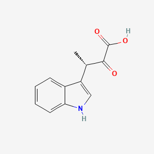 molecular formula C12H11NO3 B1209554 (S)-3-(indol-3-yl)-2-oxobutyric acid 