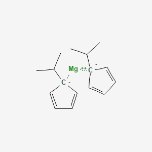 molecular formula C16H22Mg B12095573 Magnesium, bis[1-(1-methylethyl)-2,4-cyclopentadien-1-yl]- 