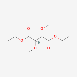 molecular formula C10H18O6 B12095574 Butanedioic acid, 2,3-dimethoxy-, diethyl ester 