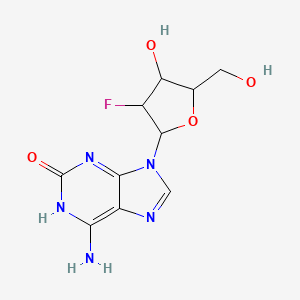 molecular formula C10H12FN5O4 B12095579 2-Hydroxy-2'-deoxy-2'-fluoro-beta-D-arabino adenosine 