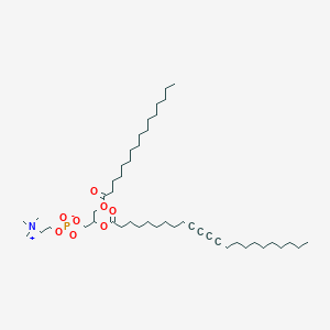 molecular formula C47H86NO8P B12095595 1-palMitoyl-2-(10,12-tricosadiynoyl)-sn-glycero-3-phosphocholine 