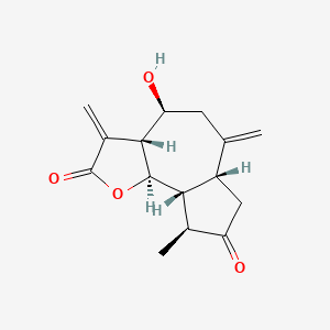 molecular formula C15H18O4 B1209560 Grosshemin CAS No. 22489-66-3
