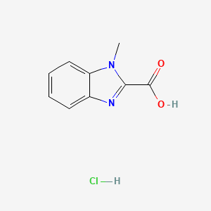 molecular formula C9H9ClN2O2 B12095700 1-Methyl-1H-benzo[D]imidazole-2-carboxylic acid hydrochloride 