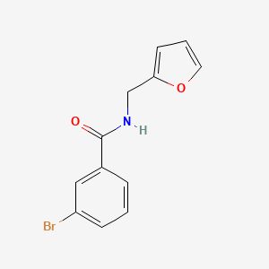 molecular formula C12H10BrNO2 B1209575 3-bromo-N-(furan-2-ylmethyl)benzamide CAS No. 346663-79-4