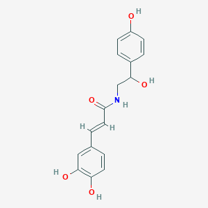 molecular formula C17H17NO5 B12095753 N-trans-caffeoyloctopamine 