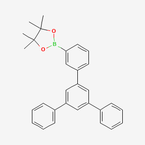 molecular formula C30H29BO2 B12095774 2-[3-(3,5-diphenylphenyl)phenyl]-4,4,5,5-tetramethyl-1,3,2-dioxaborolane 