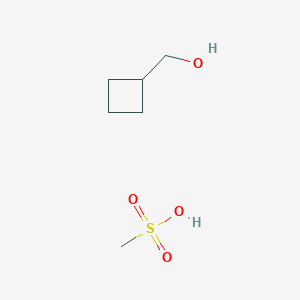 molecular formula C6H14O4S B12095798 Cyclobutanemethanol, methanesulfonate CAS No. 63659-30-3