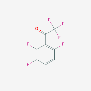 molecular formula C8H2F6O B12095835 2,2,2-Trifluoro-1-(2,3,6-trifluoro-phenyl)-ethanone 