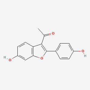 1-(6-Hydroxy-2-(4-hydroxyphenyl)-1-benzofuran-3-yl)ethanone