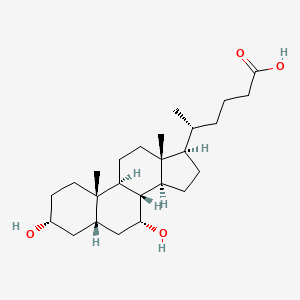 molecular formula C25H42O4 B1209585 Homochenodeoxycholic acid CAS No. 38636-78-1