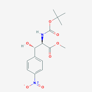 molecular formula C15H20N2O7 B12095855 Methyl (2R,3S)-2-[(tert-butoxycarbonyl)amino]-3-hydroxy-3-(4-nitrophenyl)propanoate 