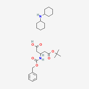 molecular formula C29H46N2O6 B12095866 CBZ-D-beta-HoAsp(OtBu)-OH.DCHA 