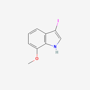 molecular formula C9H8INO B12095871 1H-Indole, 3-iodo-7-methoxy- 