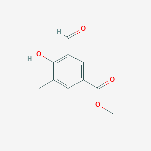 molecular formula C10H10O4 B12095885 Methyl 3-formyl-4-hydroxy-5-methylbenzoate 