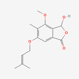 molecular formula C15H18O5 B1209589 Zinnolide CAS No. 99257-12-2