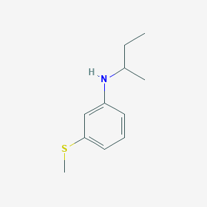 molecular formula C11H17NS B12095920 N-(butan-2-yl)-3-(methylsulfanyl)aniline 