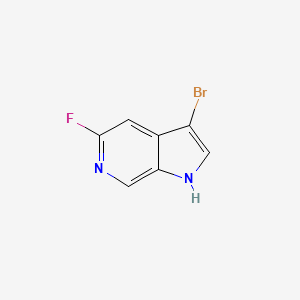 molecular formula C7H4BrFN2 B12095926 3-bromo-5-fluoro-1H-pyrrolo[2,3-c]pyridine 