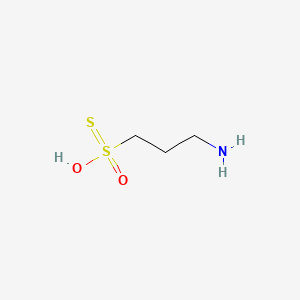 molecular formula C3H9NO2S2 B1209593 Homothiotaurine CAS No. 40957-87-7