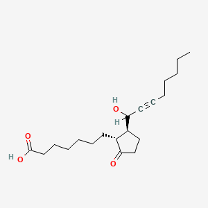 B1209595 13-Hydroxy-9-oxoprost-14-yn-1-oic acid CAS No. 57755-78-9