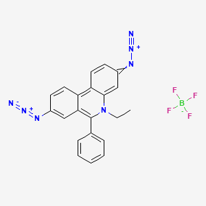 molecular formula C21H16BF4N7 B1209598 Diazido-ethidium CAS No. 76391-86-1