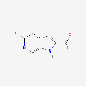 molecular formula C8H5FN2O B12095988 5-fluoro-1H-pyrrolo[2,3-c]pyridine-2-carbaldehyde 