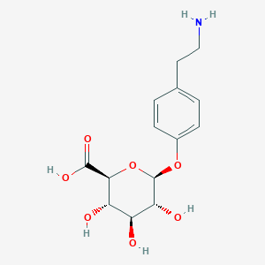 molecular formula C14H19NO7 B1209601 Tyramine glucuronide CAS No. 27972-85-6