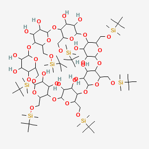 molecular formula C84H168O35Si7 B12096016 HEPTAKIS-6-(DIMETHYL-TERT-BUTYLSILYL)-beta-CYCLODEXTRIN 