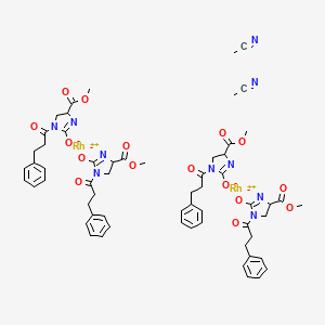 molecular formula C60H66N10O16Rh2 B12096036 Doyle Dirhodium Catalyst-RH2(4S-Mppim)4 