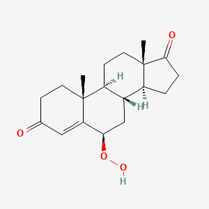 molecular formula C19H26O4 B1209604 6-Hydroperoxyandrost-4-ene-3,17-dione CAS No. 65179-39-7