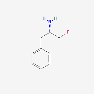 molecular formula C9H12FN B1209608 2-Amino-3-fluoro-1-phenylpropane CAS No. 77449-02-6